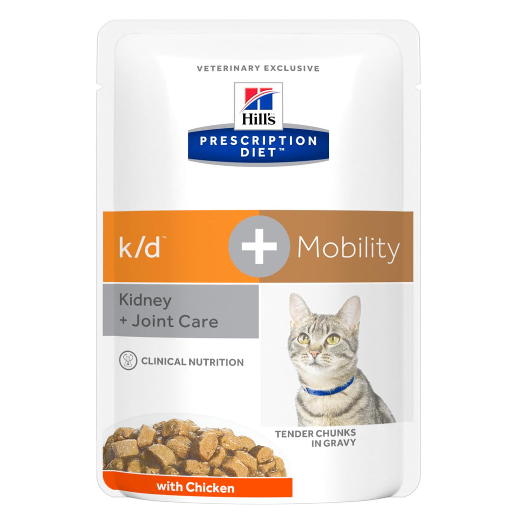 Hill's PRESCRIPTION DIET k/d + Mobility Alimento per Gatti con Pollo