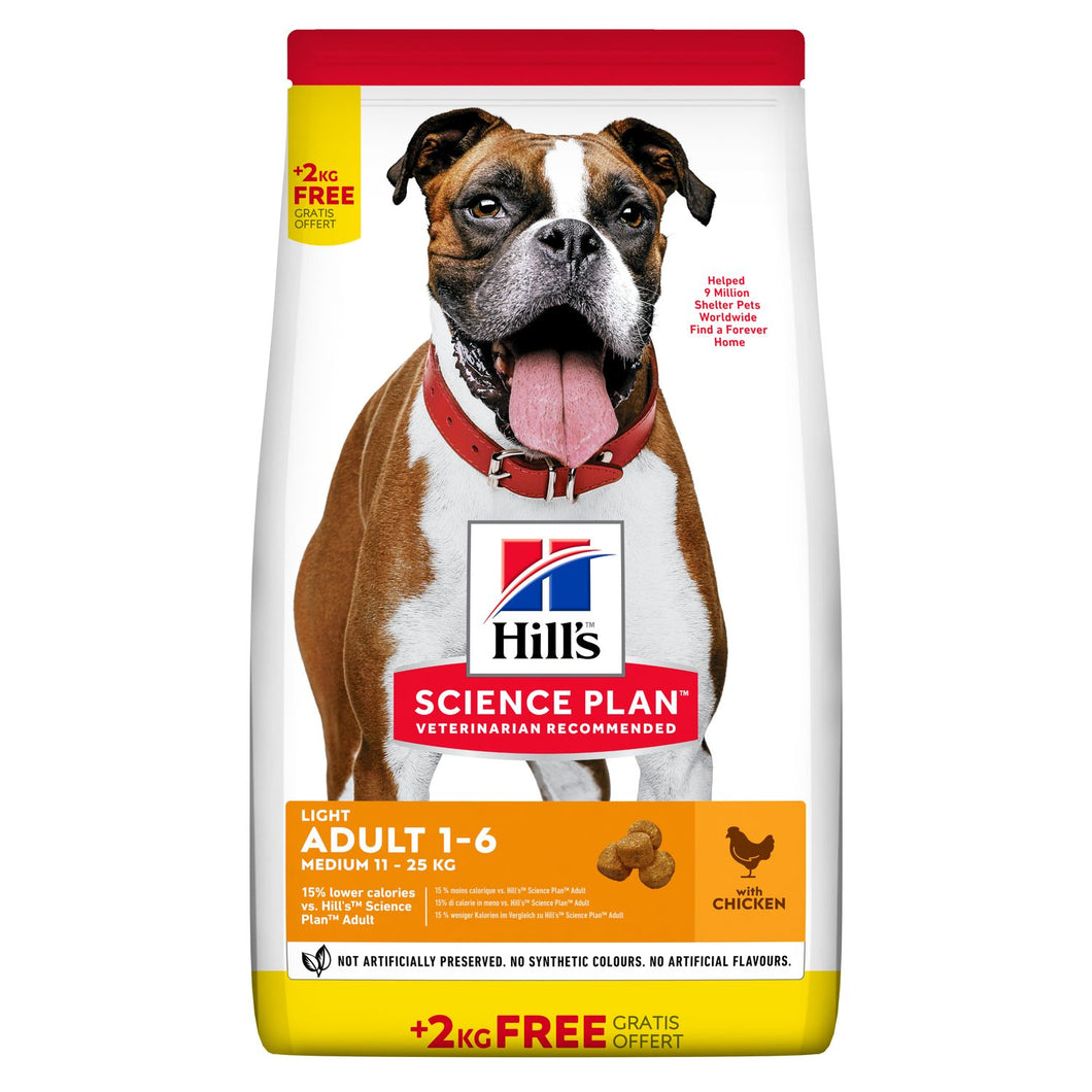 Hill's Science Plan Light Medium Adult Alimento per Cani con Pollo