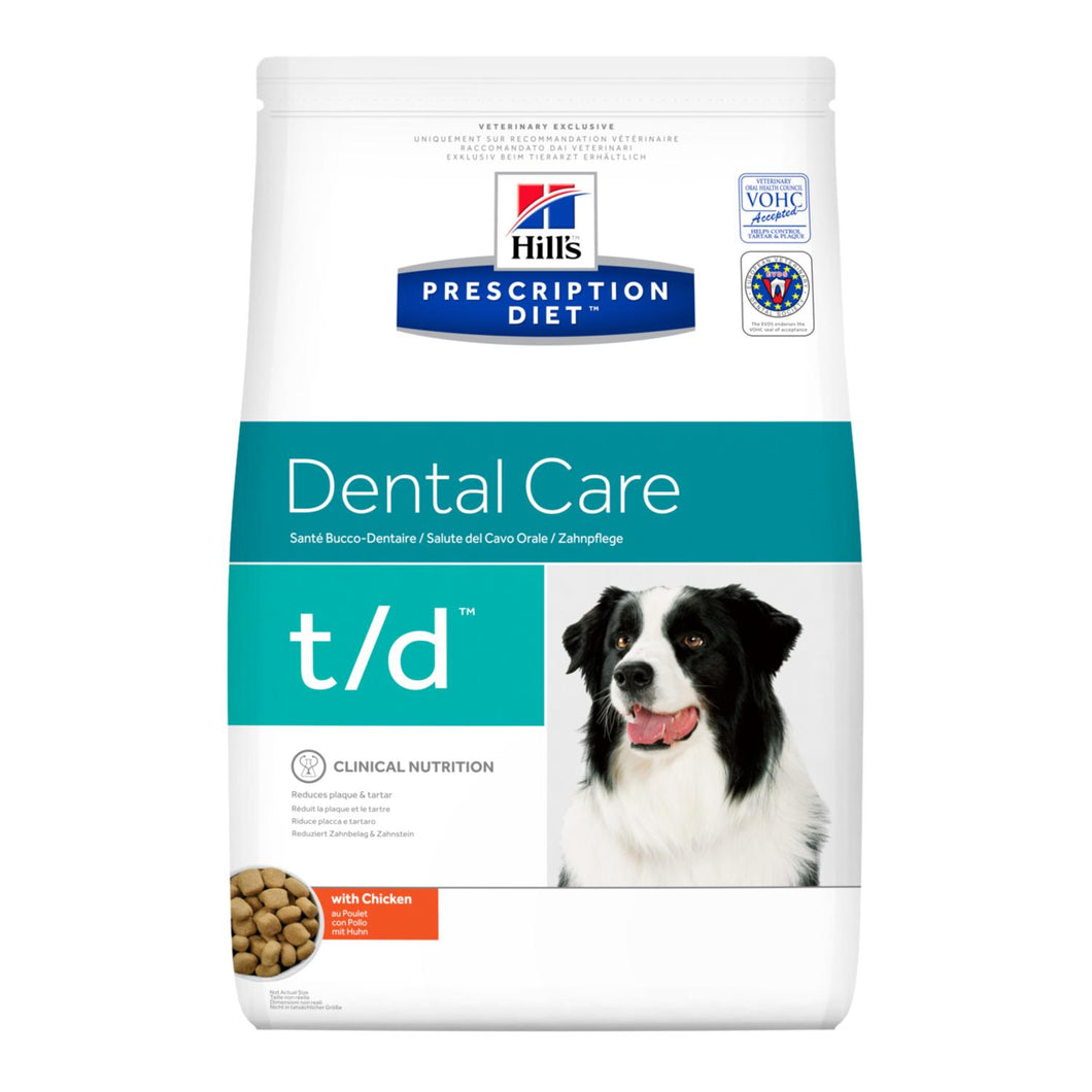 Hill's PRESCRIPTION DIET t/d Alimento per Cani con Pollo