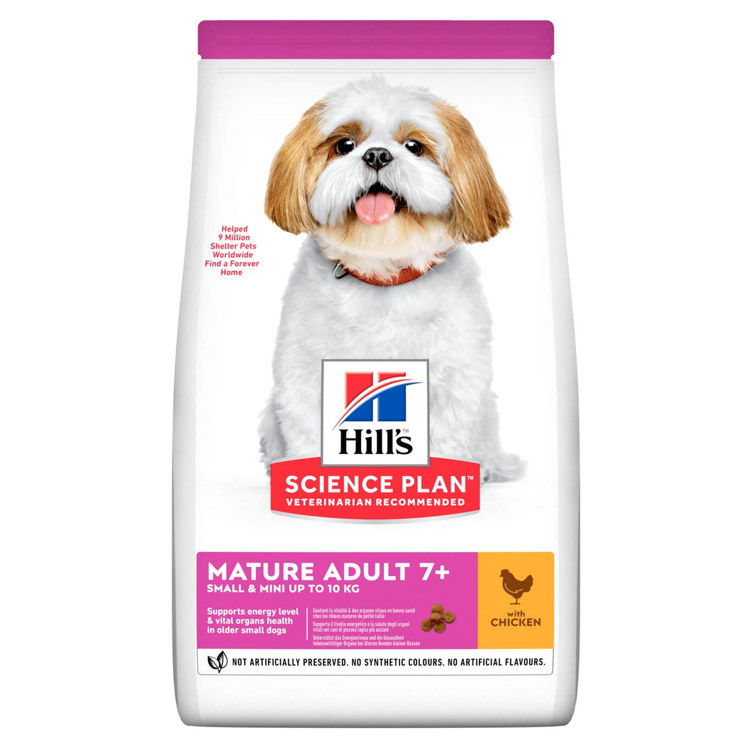 Hill's Science Plan Small & Mini Mature Adult 7+ Alimento per Cani con Pollo