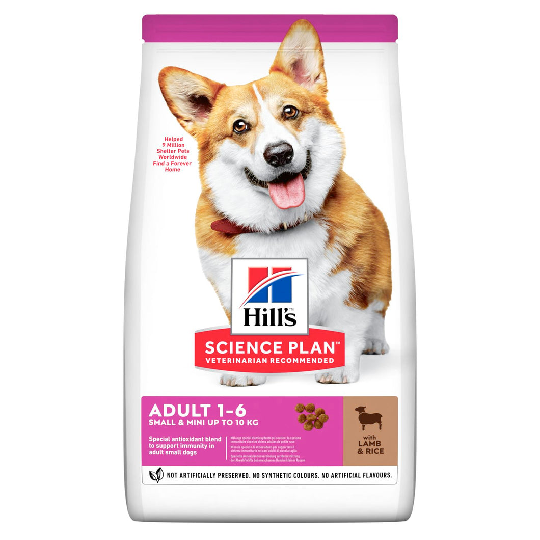 Hill's Science Plan Small & Mini Adult Alimento per Cani con Agnello e Riso