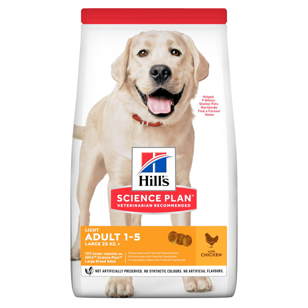 Hill's Science Plan Light Large Breed Adult Alimento per Cani con Pollo