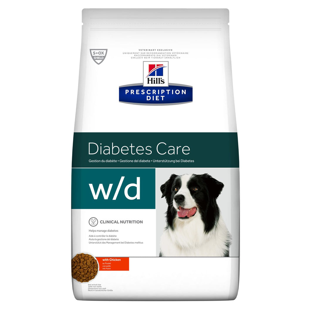 Hill's PRESCRIPTION DIET w/d alimento per cani con pollo