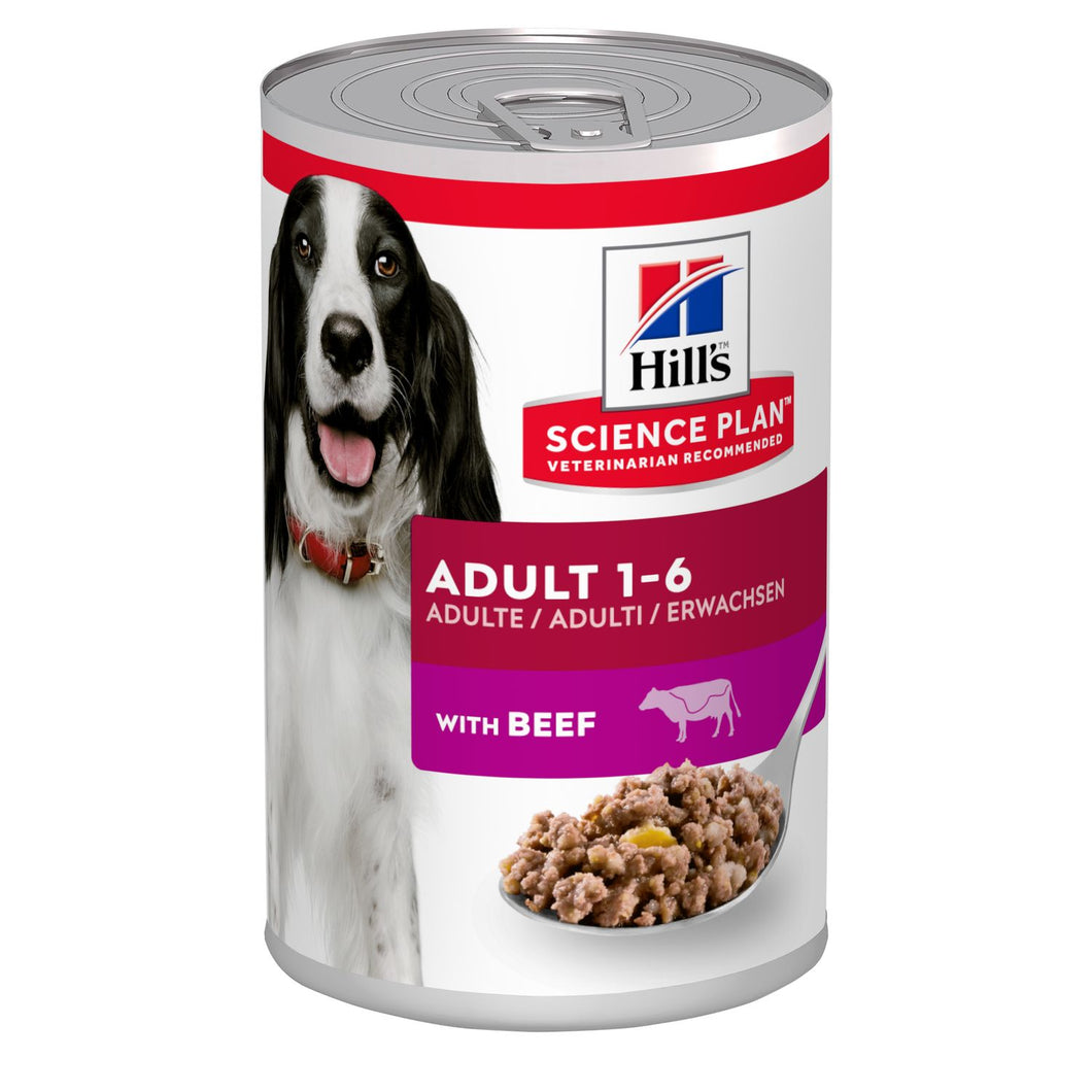 Hill's Science Plan Adult Alimento per Cani con Manzo Lattina