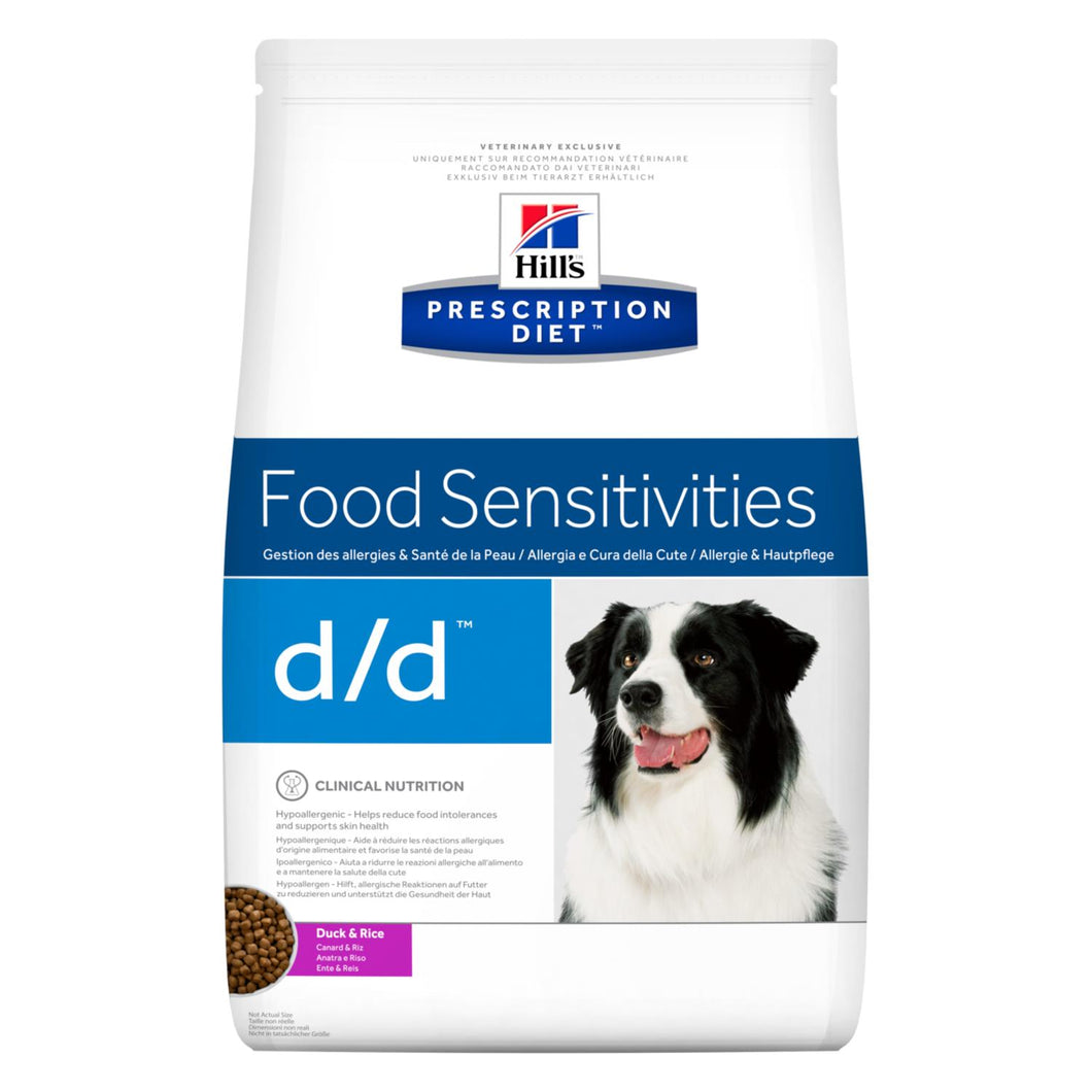 Hill's PRESCRIPTION DIET d/d Alimento per Cani con Anatra e Riso