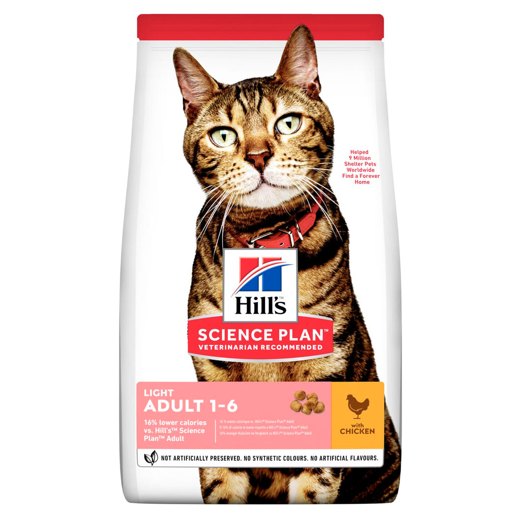 Hill's Science Plan Adult Light Alimento per Gatti al Pollo