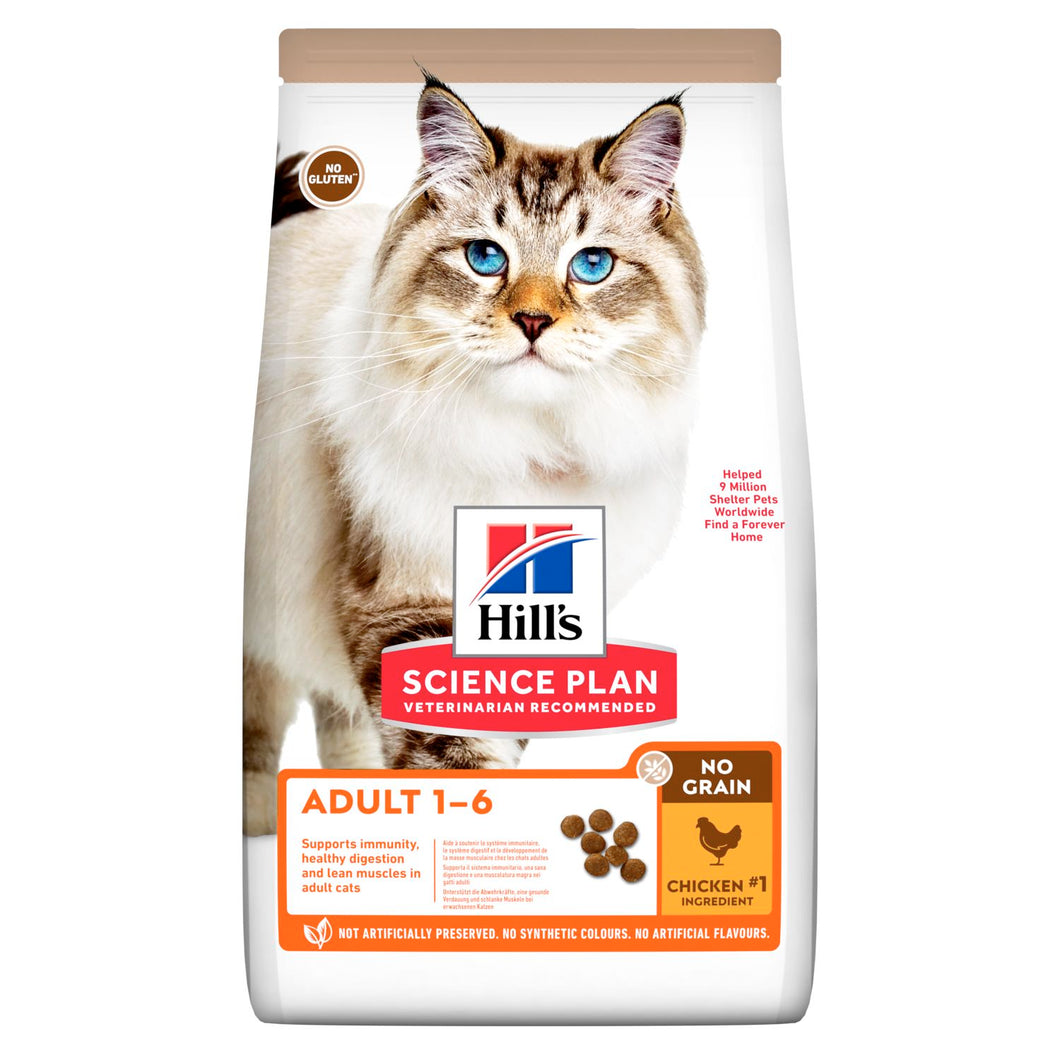 Hill's Science Plan NO GRAIN ADULT Alimento per Gatti con Pollo