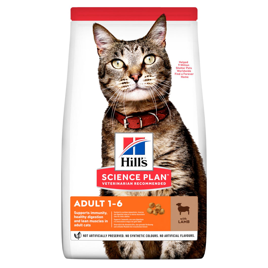 Hill's Science Plan Adult Alimento per Gatti con Agnello