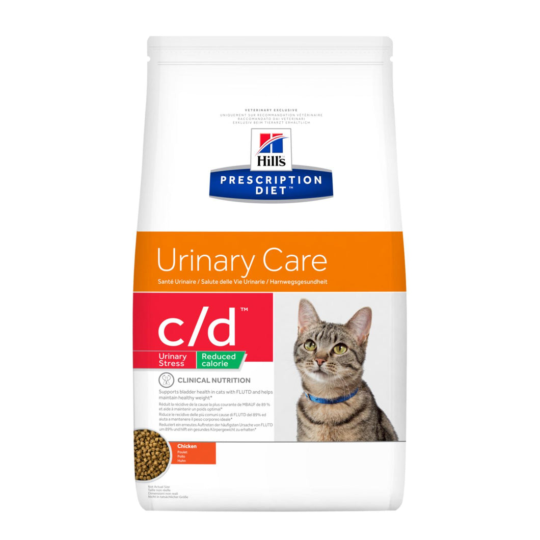 Hill's™ Prescription Diet™ c/d™ Urinary Stress Reduced Calorie Alimento per Gatti al Pollo