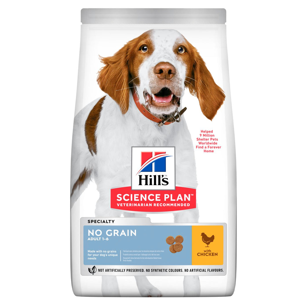 Hill's Science Plan No Grain Adult Alimento per Cani con Pollo
