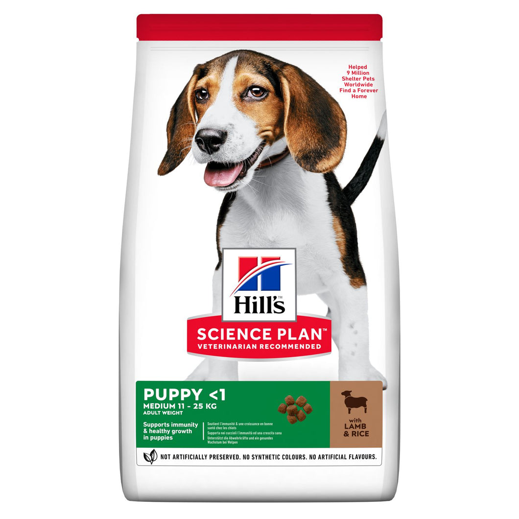 Hill's Science Plan Medium Puppy Alimento per Cuccioli con Agnello e Riso