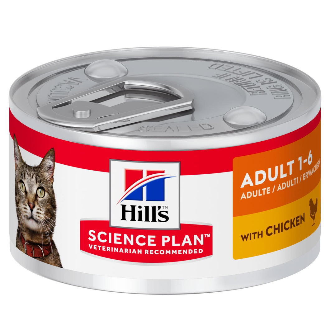 Hill's Science Plan Adult Alimento per Gatti con Pollo Lattina