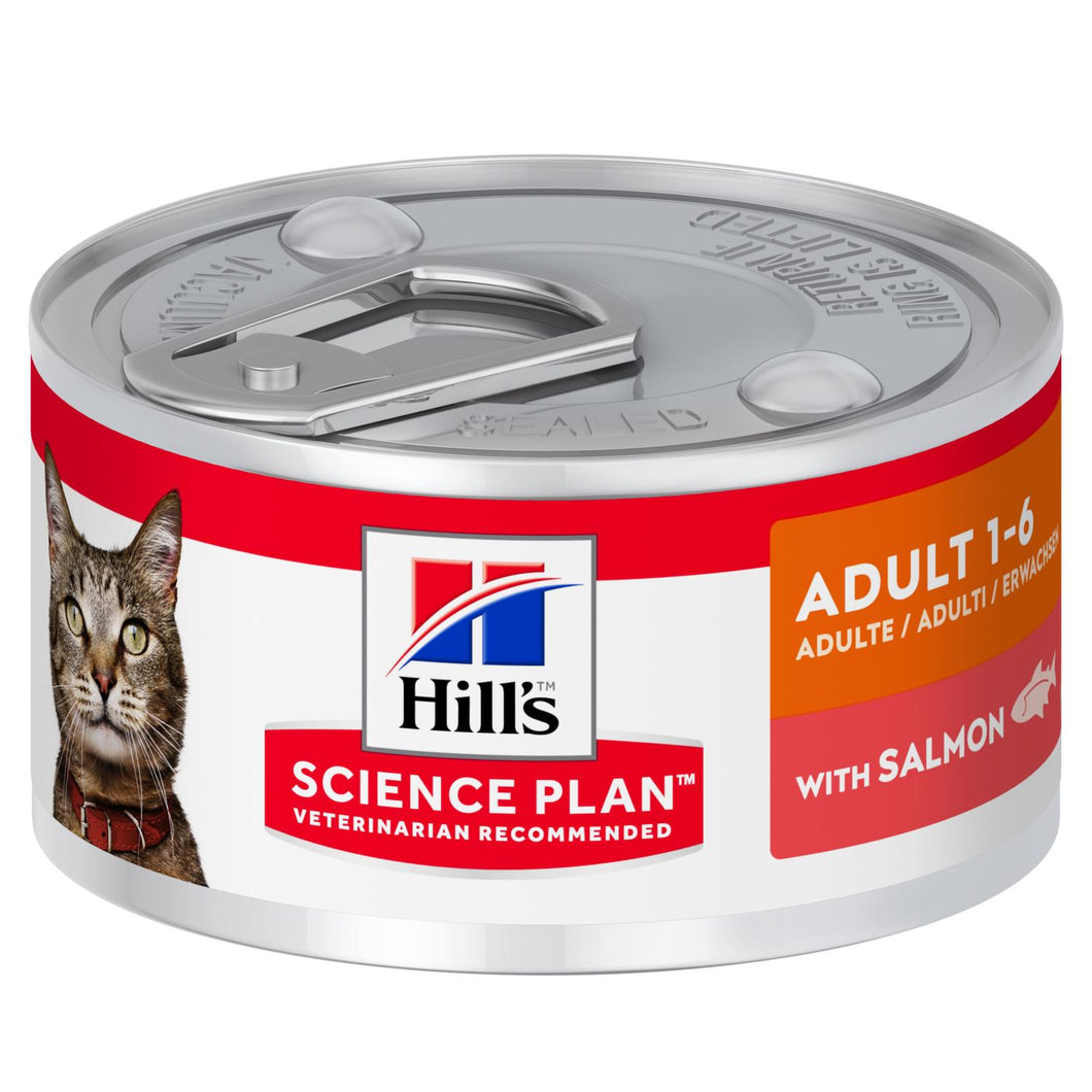 Hill's Science Plan Adult Alimento per Gatti con Salmone Lattina